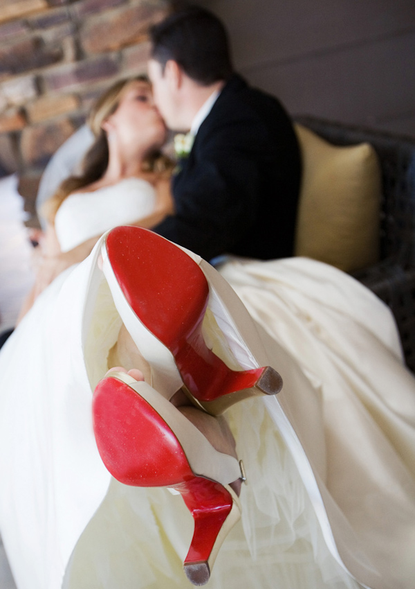 Christian Louboutin wedding shoes -photo by Melissa Jill Photography